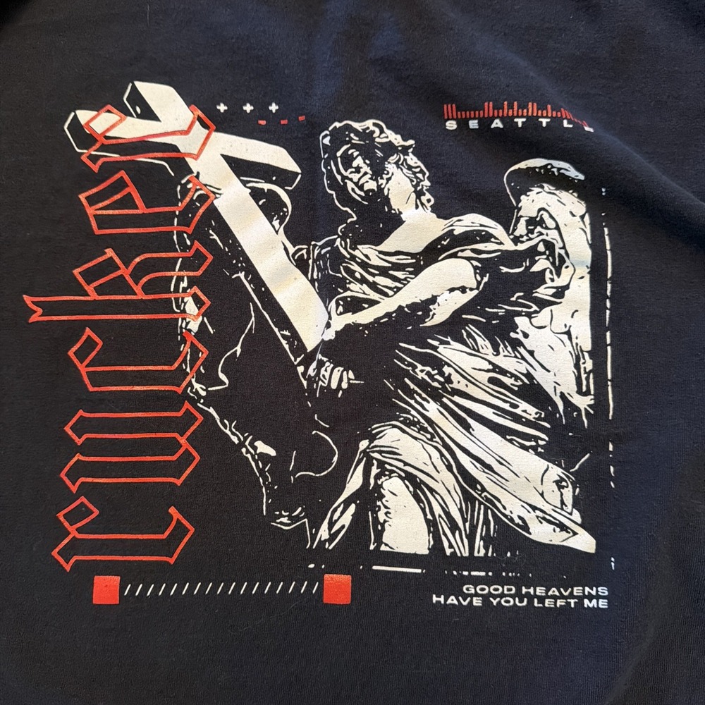 Seattle Rock And Horror Band Rucker Long Sleeve black Gothic Shirt Large